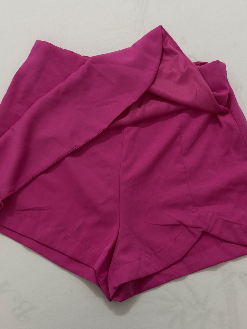 Women’s Fuchsia Wrap Mini Skirt size L - Picture 5 of 8